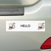 Sprechen-Bierglas, Sprechen-Bierglas, HALLO Autoaufkleber (Auf Auto)
