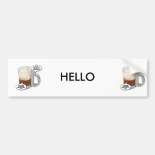 Sprechen-Bierglas, Sprechen-Bierglas, HALLO Autoaufkleber