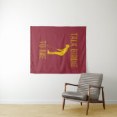 Sprechen Birdie to Me Funny Golf Lover Wandteppich (Beispiel (Horizontal))