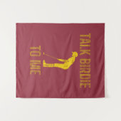 Sprechen Birdie to Me Funny Golf Lover Wandteppich (Vorderseite (Horizontal))