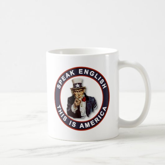 SPRECHEN ENGLISCH - DAS IST AMERIKA KAFFEETASSE (Rechts)