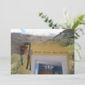 Sprechen, Freunde und Eintritt in das Party Housew Einladung (Stehend Vorderseite)