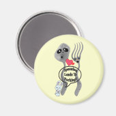 Sprechen führt zu Forschen Magnet (Vorderseite/Rückseite)