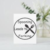 Sprechen führt zu Forschen Postkarte (Stehend Vorderseite)