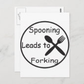 Sprechen führt zu Forschen Postkarte (Vorne/Hinten)