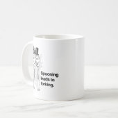 Sprechen führt zu Grauen Kaffeetasse (Vorderseite Links)