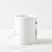 Sprechen führt zu Grauen Kaffeetasse (Mittel)
