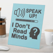 Sprechen - Ich lese Minds Funny Communication nich Sockelschild (In Situ)