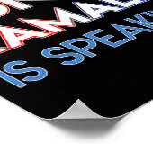 Sprechen Kamala Harris Tante Schwarz Indisch Ameri Poster (Ecke)