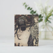 "Sprechen mit den Vögeln" von Arthur Rackham Postkarte (Stehend Vorderseite)
