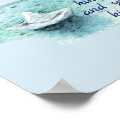 Sprechen mit freundlichen Worten Zitat mit Papierb Poster (Ecke)