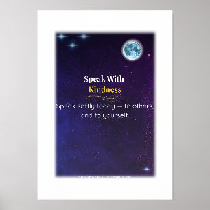 Sprechen mit Kindness - Gold Foil Wall Print Foliendrucke