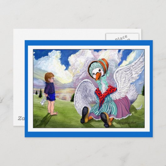 Sprechen mit Muttergoose Postcard Postkarte (Vorne/Hinten)