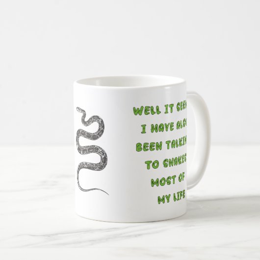 SPRECHEN MIT SNAKEN KAFFEETASSE (VorderseiteRechts)