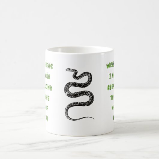 SPRECHEN MIT SNAKEN KAFFEETASSE (Mittel)