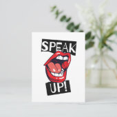 Sprechen Sie auf Postkarte (Stehend Vorderseite)