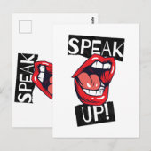 Sprechen Sie auf Postkarte (Vorne/Hinten)