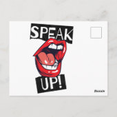 Sprechen Sie auf Postkarte (Rückseite)