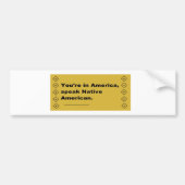 Sprechen Sie Autoaufkleber des gebürtigen (Vorne)