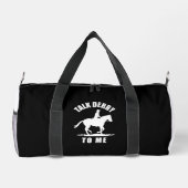 Sprechen Sie Derby mit mir - Pferderennen Duffle Bag (Rückseite)