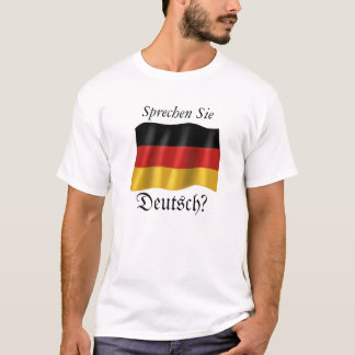 "Sprechen Sie Deutsch" grundlegender T - Shirt