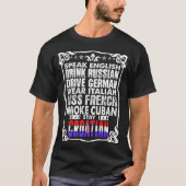 Sprechen Sie Englisch, Antriebs-, dendeutscher T-Shirt (Vorderseite)