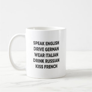 Sprechen Sie Englisch Fahren Sie Deutsch Lifestyle Kaffeetasse
