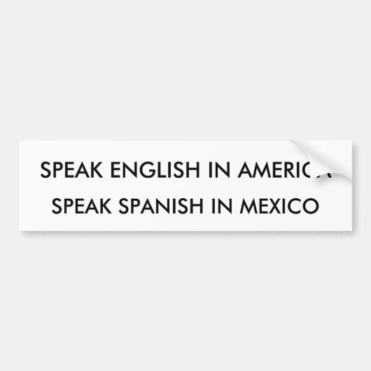 SPRECHEN SIE ENGLISCH IN AMERIKA, SPRECHEN SIE AUTOAUFKLEBER (Vorne)