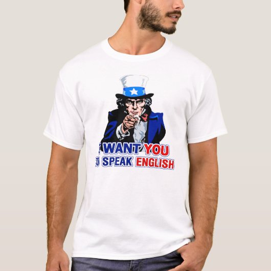 Sprechen Sie Englisch T-Shirt (Vorderseite)