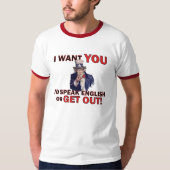 Sprechen Sie Englisch T-Shirt (Vorderseite)