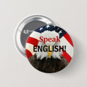 Sprechen Sie englischen Adler-Button-Knopf Button (Vorne & Hinten)