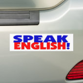 Sprechen Sie englischen Autoaufkleber (Auf Auto)