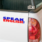 Sprechen Sie englischen Autoaufkleber (Auf Lkw)