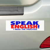 Sprechen Sie englischen Spaß-Autoaufkleber Autoaufkleber (Auf Auto)