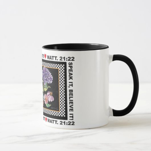 SPRECHEN Sie ES, GLAUBEN Sie IHM Kaffee-Tasse Tasse (Rechts)