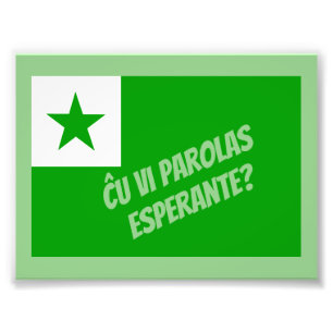 Sprechen Sie Esperanto? Fotodruck