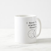 Sprechen Sie fließend Algebra und Geometrie Expert Kaffeetasse (VorderseiteRechts)