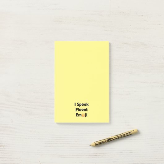 Sprechen Sie fließendes Emoji Post-it Klebezettel (Auf Schreibtisch)