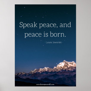 Sprechen Sie Frieden Poster