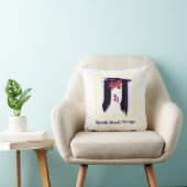 Sprechen Sie gute Dinge Gesicht Design Kissen (Stuhl )