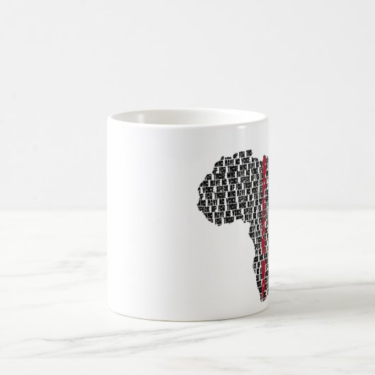 Sprechen Sie herauf Afrika-Tasse ` Kaffeetasse (Mittel)
