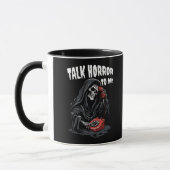SPRECHEN SIE HORROR MIT MIR GRIM SENSENMANN ROTES TASSE (Links)