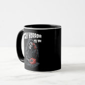 SPRECHEN SIE HORROR MIT MIR GRIM SENSENMANN ROTES TASSE (Vorderseite Links)