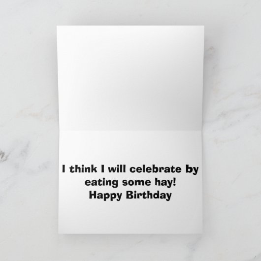 SPRECHEN SIE HORSE SAGEN WAS 30? HAPPY BIRTHDAY KARTE (Innenseite)