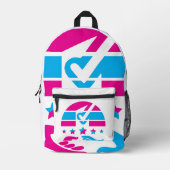 Sprechen Sie Ihren Geist Bedruckter Rucksack (Vorderseite)