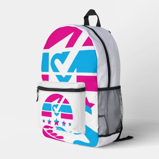 Sprechen Sie Ihren Geist Bedruckter Rucksack (Rückseitige Ecke Rechts)