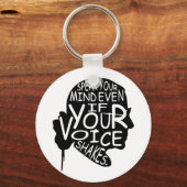 Sprechen Sie Ihren Geist - Ruth Bader Ginsburg Schlüsselanhänger (Vorderseite)