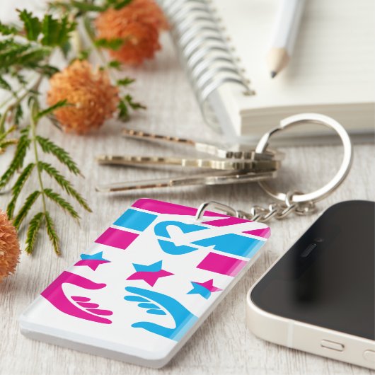 Sprechen Sie Ihren Geist Schlüsselanhänger (Vorderseite rechts)