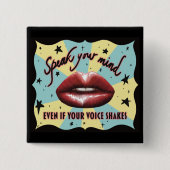 Sprechen Sie Ihren Geist, wählen Sie, Aktivist Button (Vorderseite)