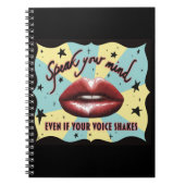 Sprechen Sie Ihren Geist, wählen Sie, Aktivist Notizblock (Vorderseite)